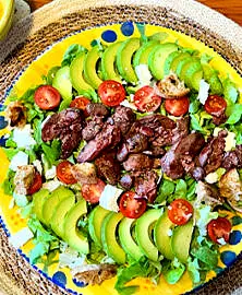 Salade aux foies de volaille
