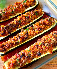 Courgettes farcies