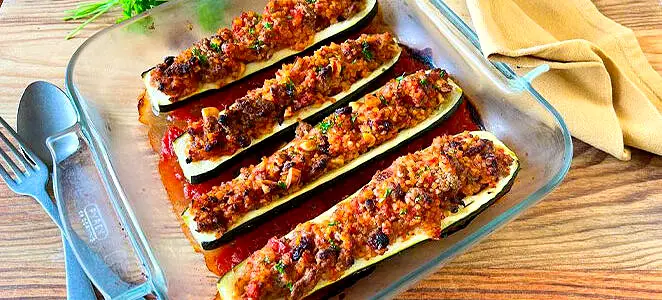 Courgettes farcies