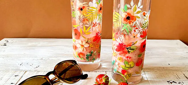 Milkshake fraise banane