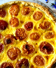 Tarte aux abricots et poudre d’amande