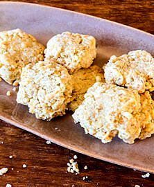 Petits sablĂ©s aux flocons dâavoine pour apĂ©ritif