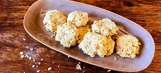 Petits sablés aux flocons d’avoine pour apéritif