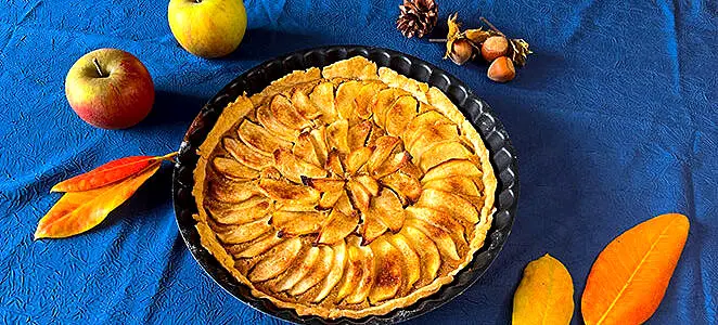Tarte aux pommes amandine