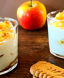 Délicieuses verrines aux pommes et spéculoos