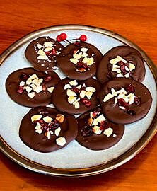 Mendiants chocolat aux fruits secs