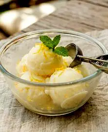 Sorbet citron 4 ingrédients (sans sorbetiÚre)
