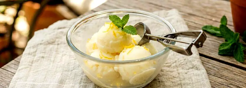 Sorbet citron 4 ingrédients (sans sorbetière)