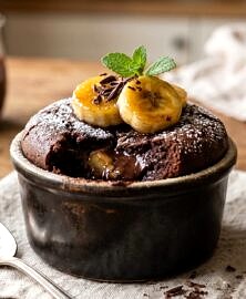 Fondant chocolat banane
