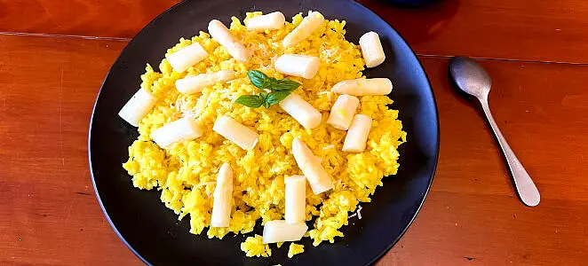 Risotto aux asperges blanches