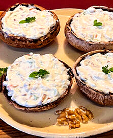 Champignons Portobello farcis