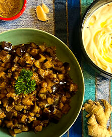Confit d’aubergines aux épices douces