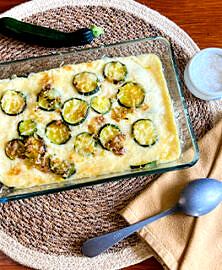Gratin de courgettes sans crème